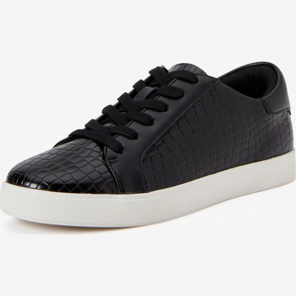 KATY PERRY THE RIZZO REPTILE FAUX LEATHER SNEAKERS IN BLACK NEW WOMEN'S SIZE 10‎
